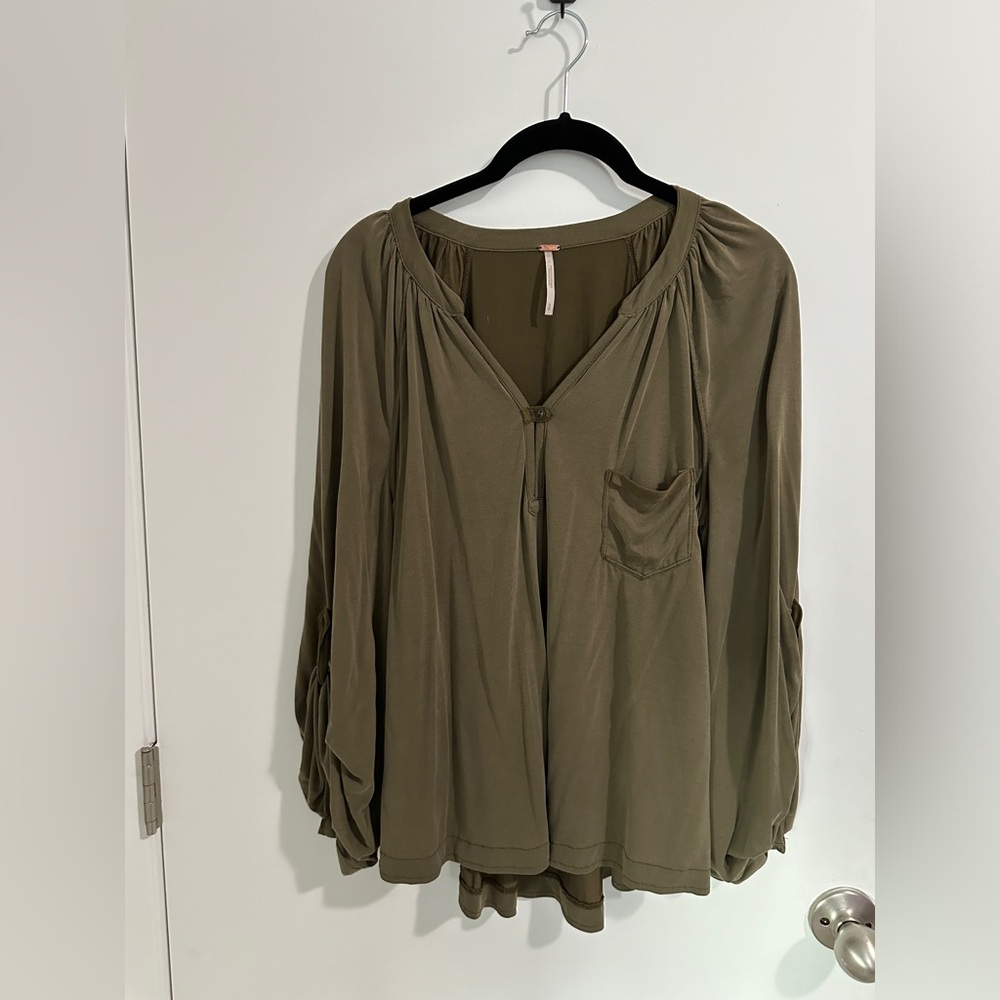 Dark Green blouse from free people